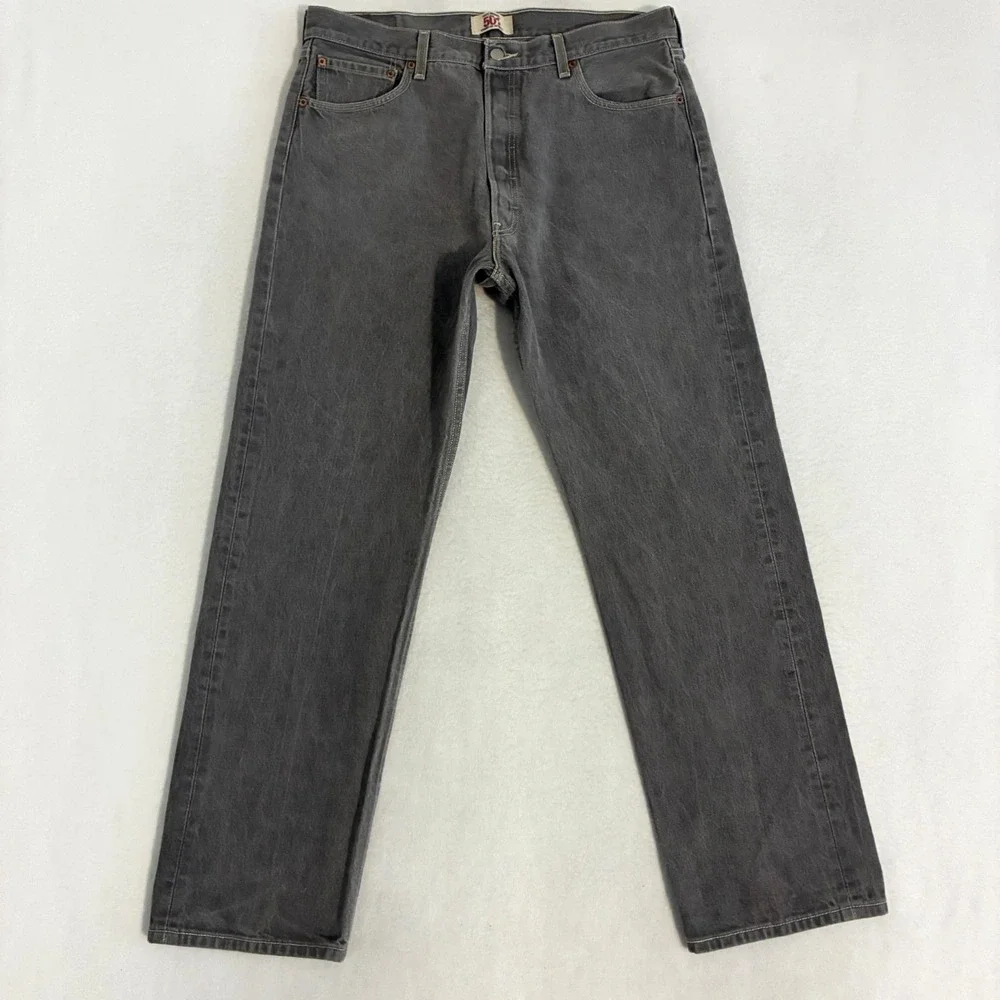 Vtg Y2K Levis 501 Jeans Mens 38x34 (Fits‎ 38x32) Button Fly Straight Work Pants